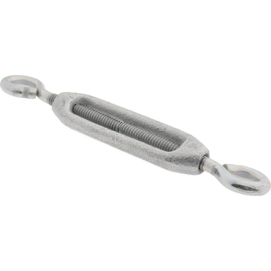 Chicago Hardware & Fixture 05137-8 74 Lb Load Limit, 1/4" Thread Dia, 2-1/4" Take Up, Malleable Iron Eye & Eye Turnbuckle