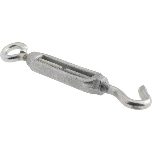 Chicago Hardware & Fixture 05243-6 144 (Eye) & 174 (Hook) Lb Load Limit, 3/8" Thread Dia, 2-7/8" Take Up, Malleable Iron Hook & Eye Turnbuckle
