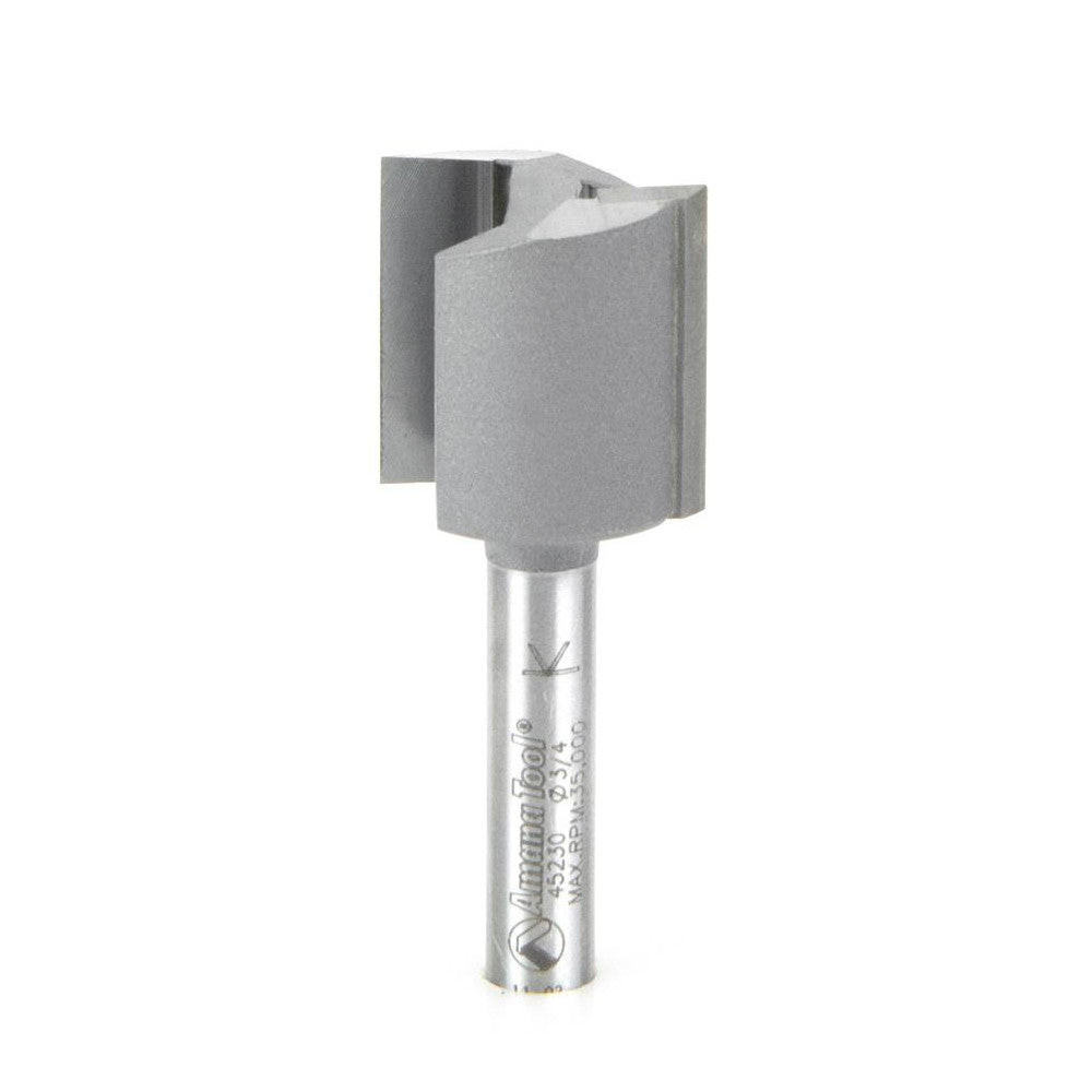 Amana Tool 45230 3/4" Diam, 3/4" LOC, 2 Flute Straight Router Bit