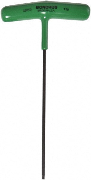 Bondhus 33010 Torx Key T-Handle, T10, 6.4" OAL, Steel