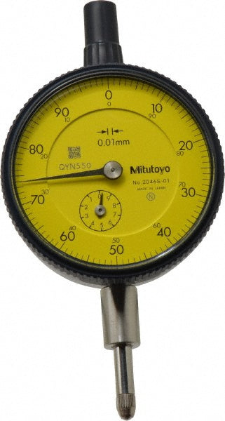 Mitutoyo 2046A-01 Dial Drop Indicator 0-100 Dial Reading