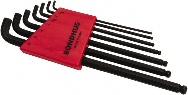 Bondhus 16592 7 Piece L-Key Ball End Hex Key Set