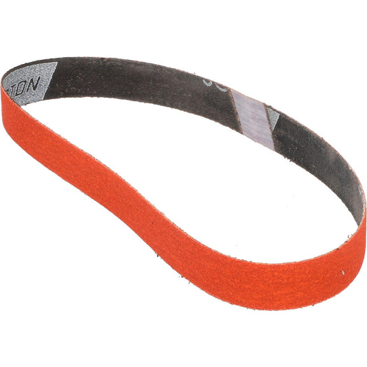 Norton 69957398032 Abrasive Belt  3/4" Wide, 20-1/2" OAL, 80 Grit, Ceramic Alumina