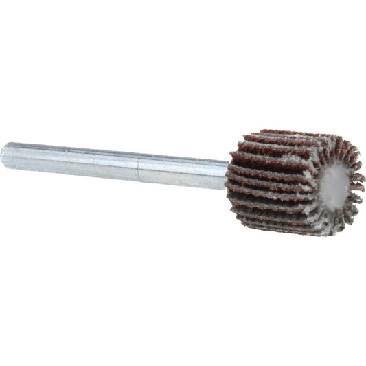 Superior Abrasives A009404 Mounted Flap Wheel 3/8" Dia, 3/8" Face Width, 80 Grit, Aluminum Oxide