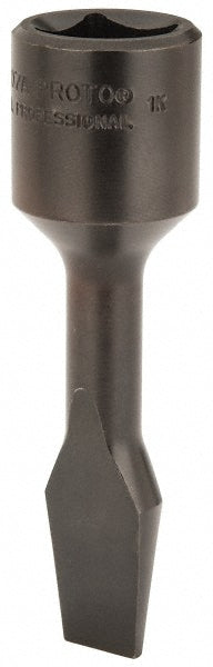 Proto J5407A 1/2" Drive, 7/16" Wide x 0.07" Thick Blade, Standard Slotted Screwdriver Socket
