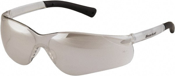 MCR Safety BK319 Safety Glasses Scratch-Resistant, Polycarbonate, Clear Mirror Lenses, Frameless