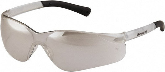 MCR Safety BK319 Safety Glasses Scratch-Resistant, Polycarbonate, Clear Mirror Lenses, Frameless