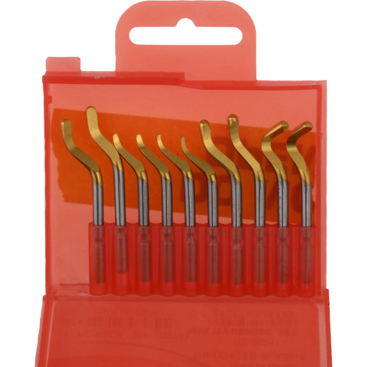 Shaviv 155-00251 Hand Deburring Tool Set 5 Pair, High Speed Steel