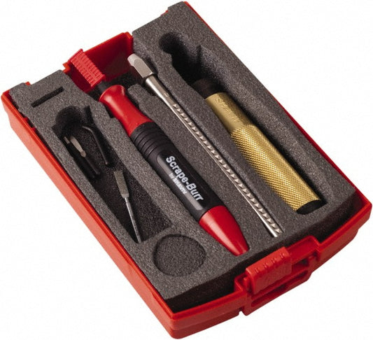 Shaviv 154-00046 Hand Deburring Tool Set 8 Pc, High Speed Steel