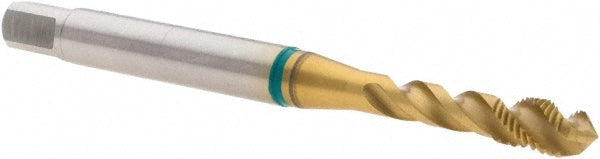 Guhring 9010110040000 M4x0.70 Metric, 3 Flute, 40&deg Helix, Modified Bottoming Chamfer, TiN Finish, Cobalt Spiral Flute STI Tap