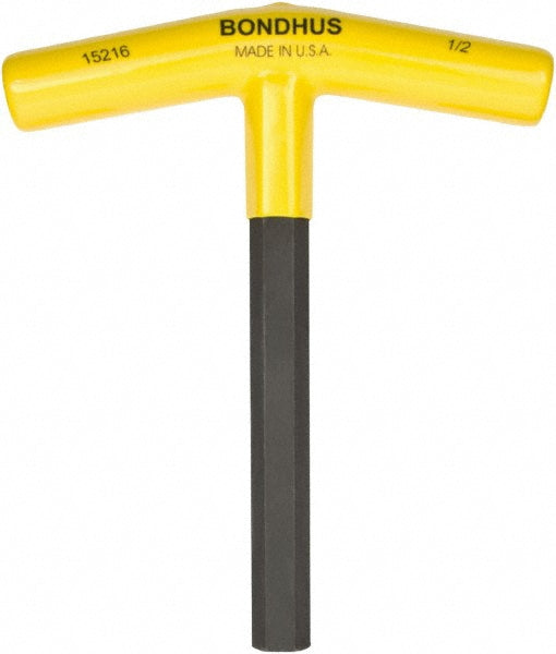 Bondhus 15216 Hex Key 1/2" Hex, Hex End, T-Handle