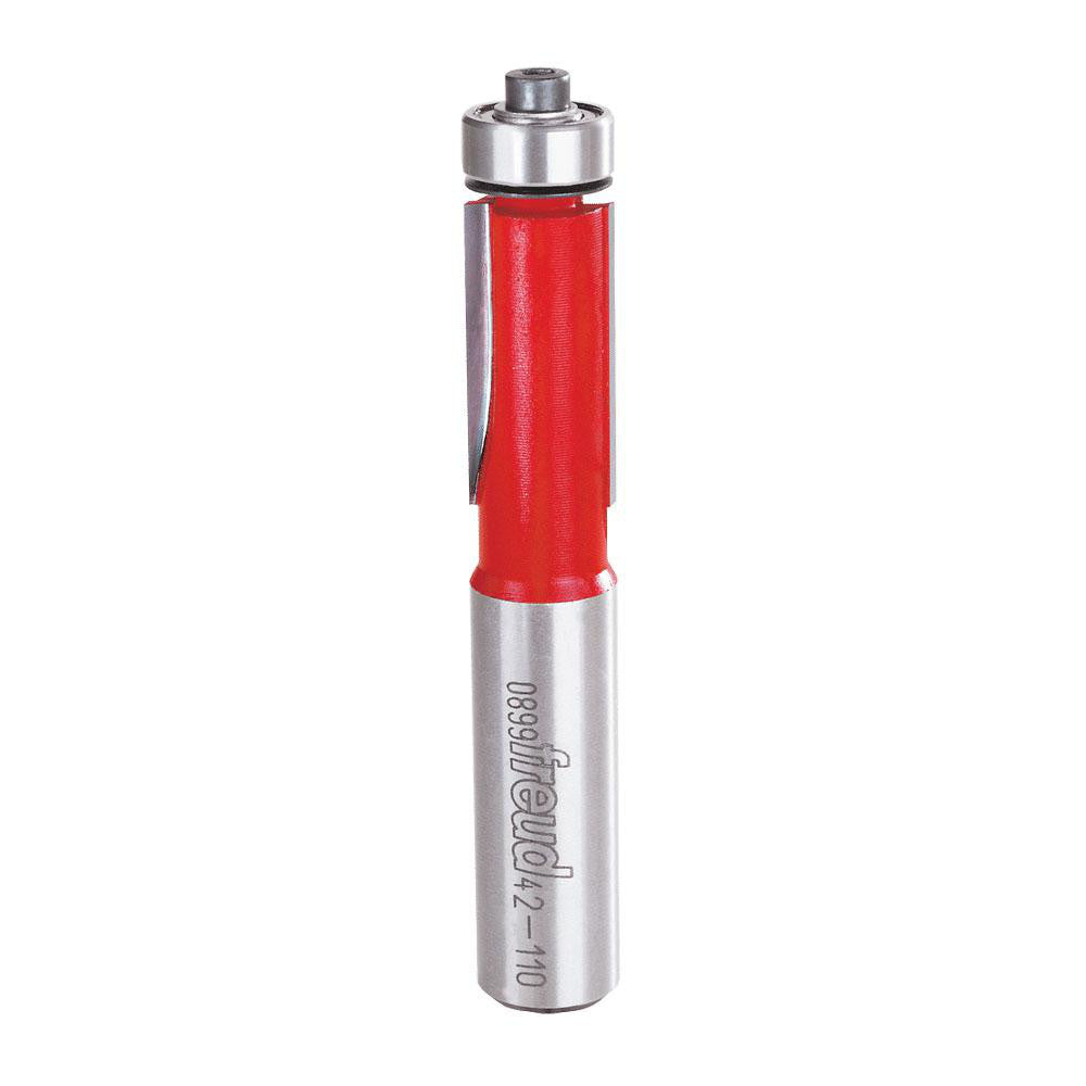 Freud 42-110 1/2" Dia, 1" LOC, 9 Flute Carbide-Tipped Edge Profile Flush Trim Router Bit
