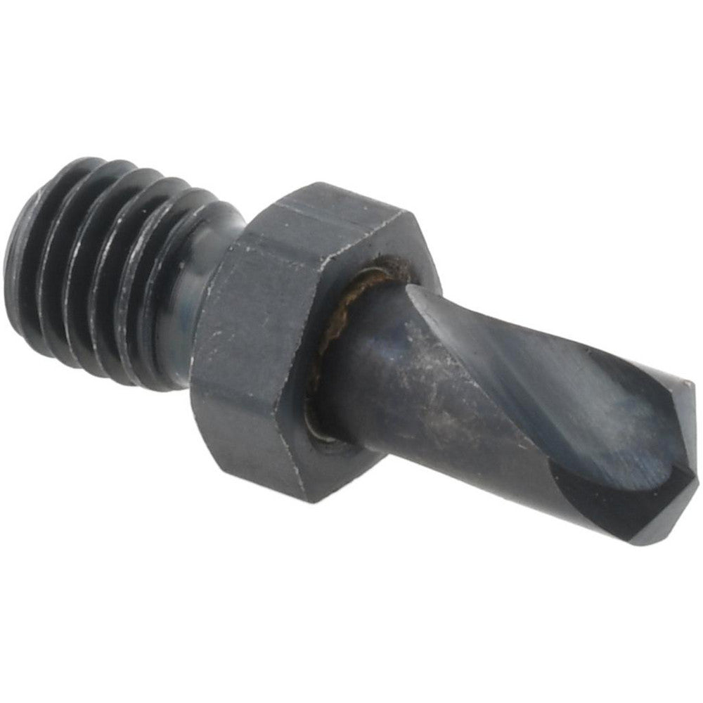 Hertel 953HS10ST-209 Threaded Shank Drill Bit #10, 135 &deg Point, 1/4-28 Shank, High Speed Steel