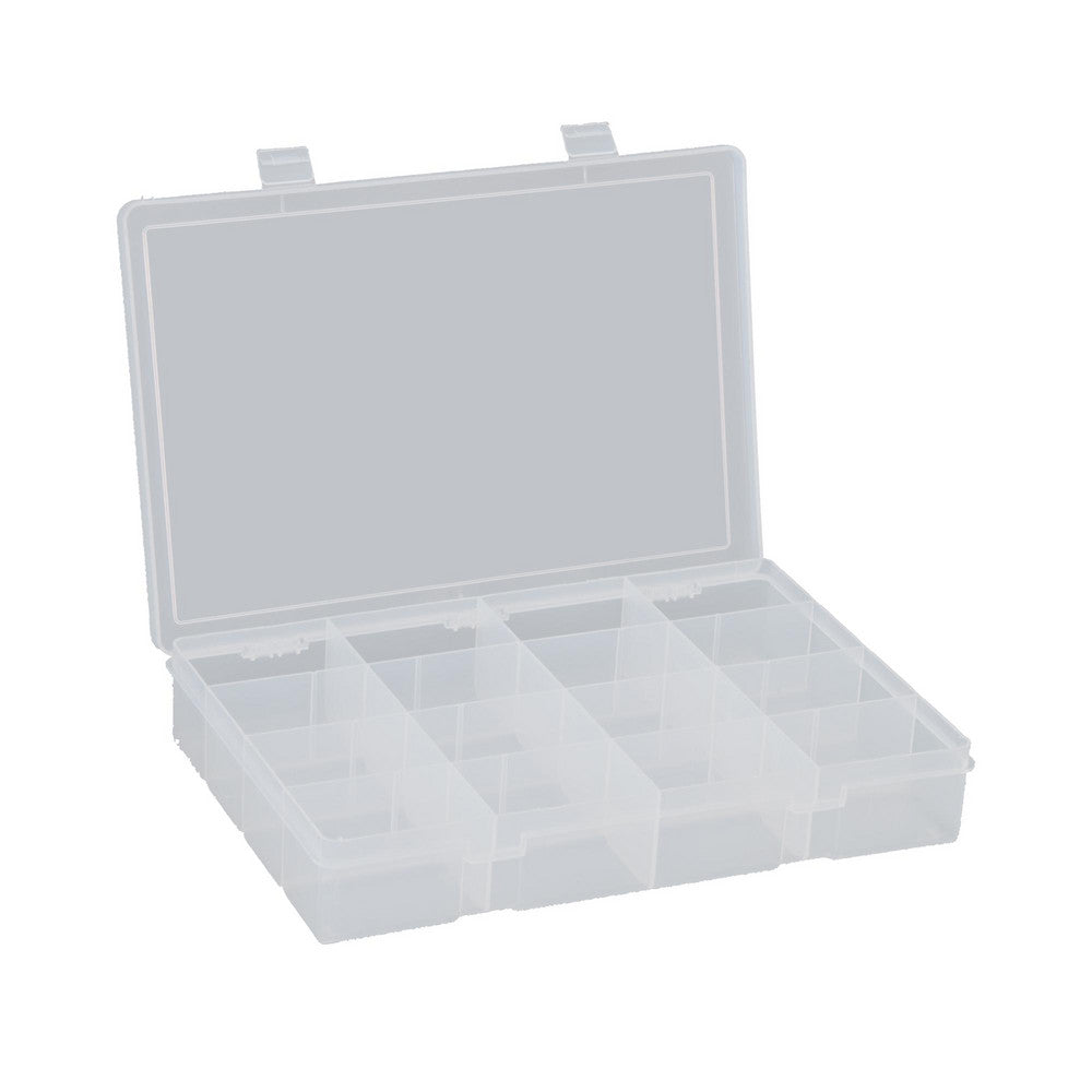 Durham LP16-CLEAR 16 Compartment Clear Small Parts Compartment Box
