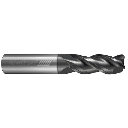 Helical Solutions 87947 Corner Radius End Mill 1/2" Dia, 5/8" LOC, 0.0600" Radius, 3 Flute, Solid Carbide
