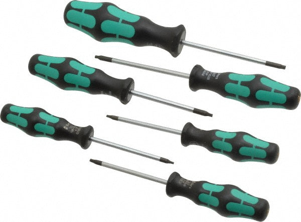 Wera 05345222001 6 Piece IP6 to IP15 Ergonomic Handle Torx Driver Set