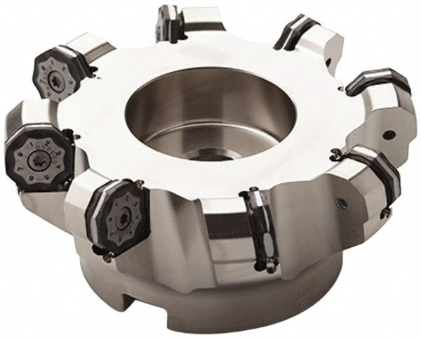 Seco 02685794 3.15" Cut Diam, 1" Arbor Hole, 0.236" Max Depth of Cut, 40&deg Indexable Chamfer & Angle Face Mill