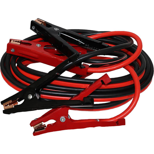 Grip-On 38096 Jumper Cables Cable Type Booster Cable  Wire Gauge 4  Wire Material Copper Clad Aluminum  Cable Length 16.000  Cable Color Black Red  Clamp Color Black Red