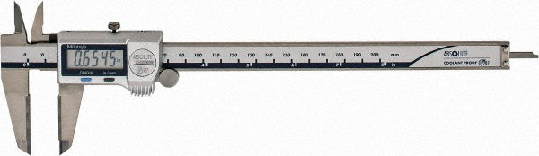 Mitutoyo 500-732-20 Electronic Caliper 200.00 mm, 8", 0.01 mm, 0.0005" Resolution, +/-0.02 mm, +/-0.0010" Accuracy, Carbide-Tipped