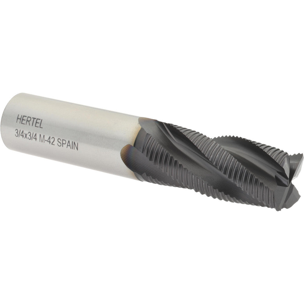 Hertel 84213586 Roughing End Mill 3/4" Dia, 4 Flute, Fine Pitch, Single End, Cobalt