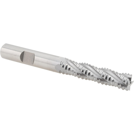 Hertel 84213602 Roughing End Mill 3/8" Dia, 4 Flute, Single End, Cobalt