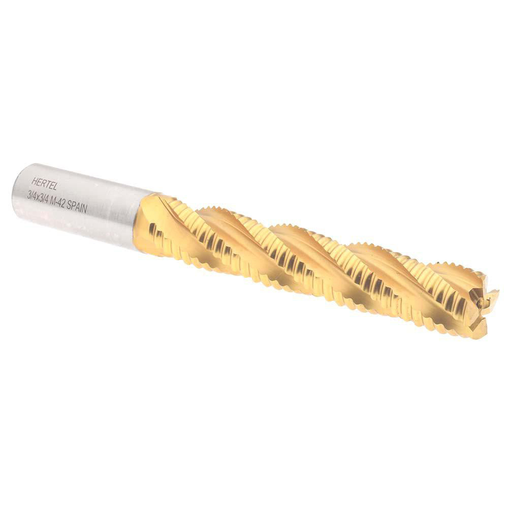 Hertel 84213669 Roughing End Mill 3/4" Dia, 4 Flute, Coarse Pitch, Single End, Cobalt