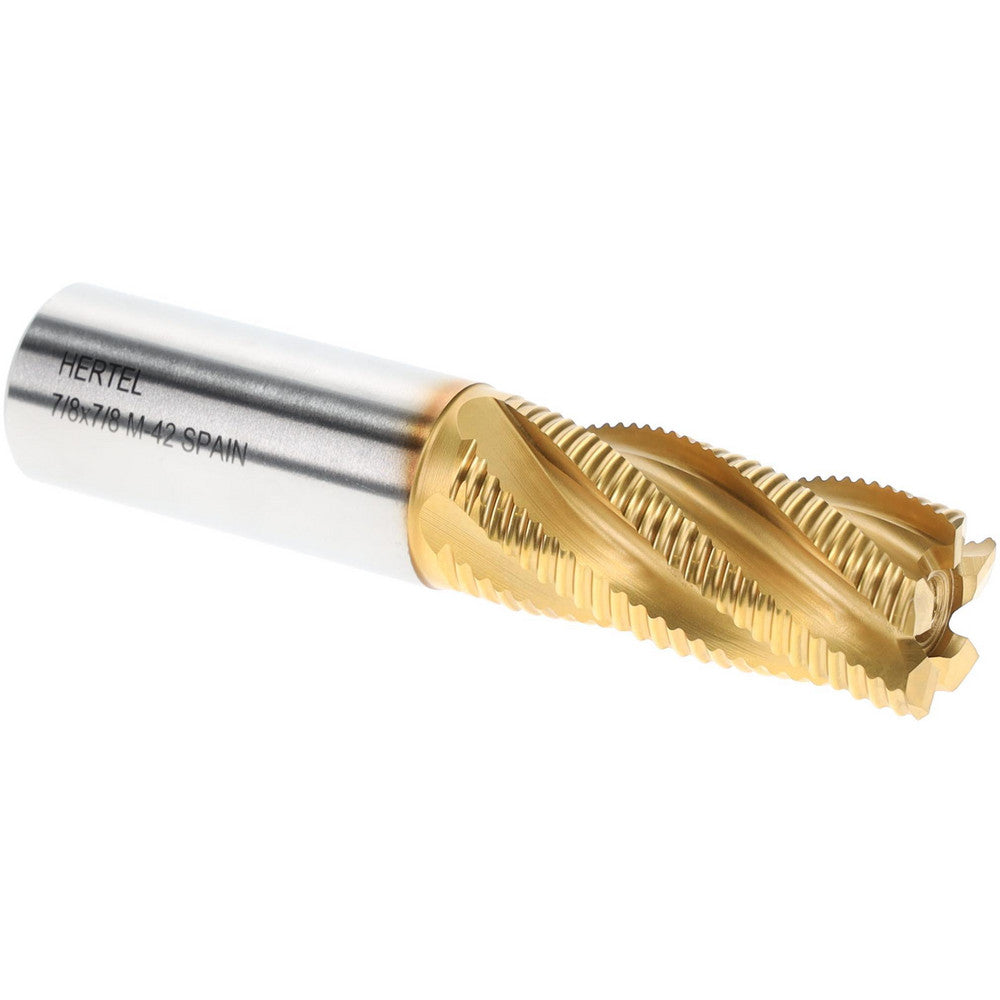 Hertel 84213966 Roughing End Mill 7/8" Dia, 5 Flute, Fine Pitch, Single End, Cobalt