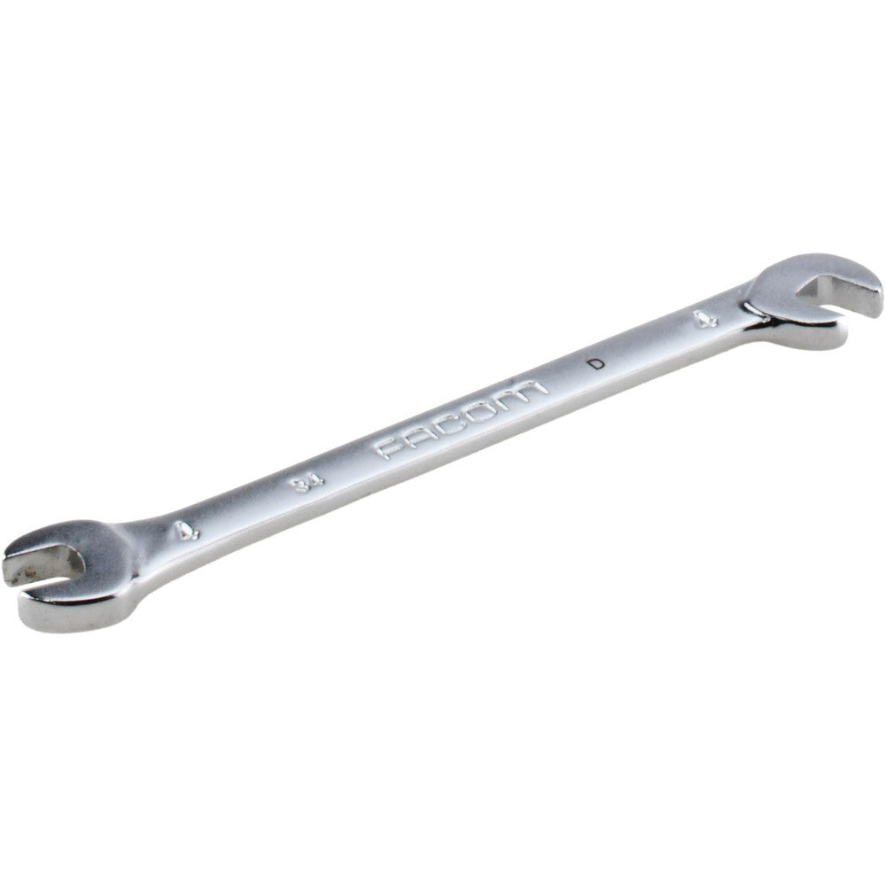 Facom 34.4 Extra Thin Open End Wrench Double End Head, 4 mm, Double Ended