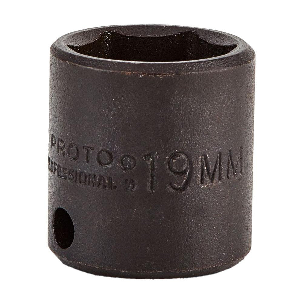 Proto J7219M Impact Socket 3/8" Drive, 19mm Socket, Hex Drive