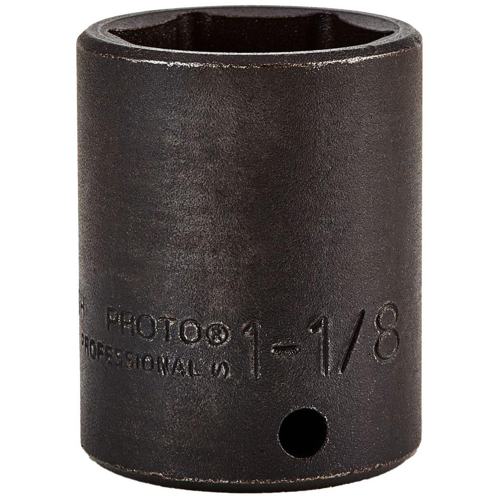 Proto J7436H Impact Socket 1/2" Drive, 1-1/8" Socket, Hex Drive