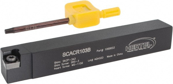 Hertel 1000033 RH SCAC 0&deg Neutral Rake Indexable Turning Toolholder