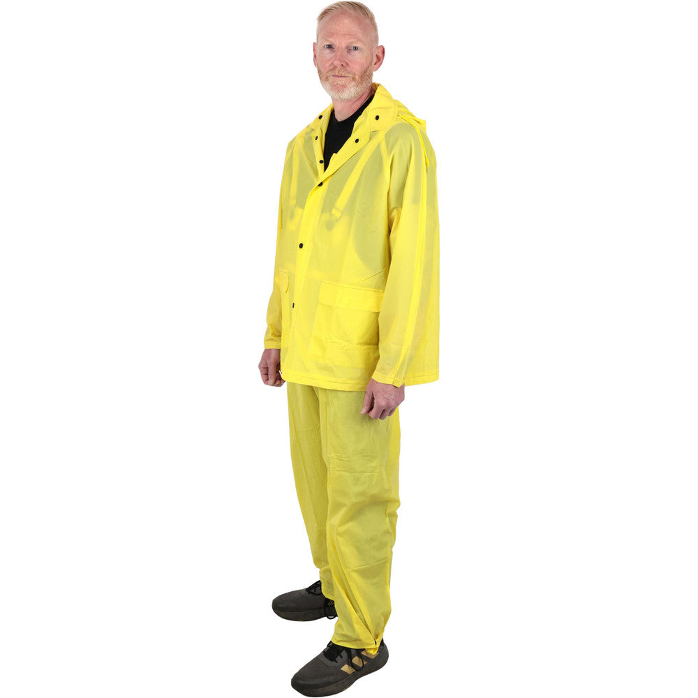 PRO-SAFE P20M3PAL Rain Suit with Pants Size Large, Non-Hazardous Protection, Yellow, PVC