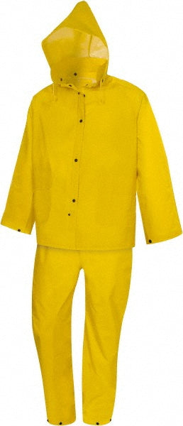 PRO-SAFE P10M3PAL Rain Suit with Pants Size Large, Non-Hazardous Protection, Yellow, PVC