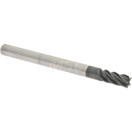 Accupro 95168252 Square End Mill 1/8" Dia, 1/4" LOC, 5 Flute, Solid Carbide