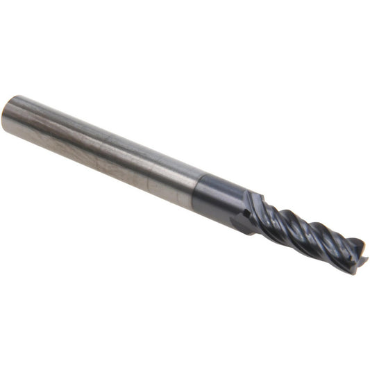 Accupro 95168388 Corner Chamfer End Mill 5/32" Dia, 1/2" LOC, 4 Flute, 0.0100" Chamfer Width, Solid Carbide