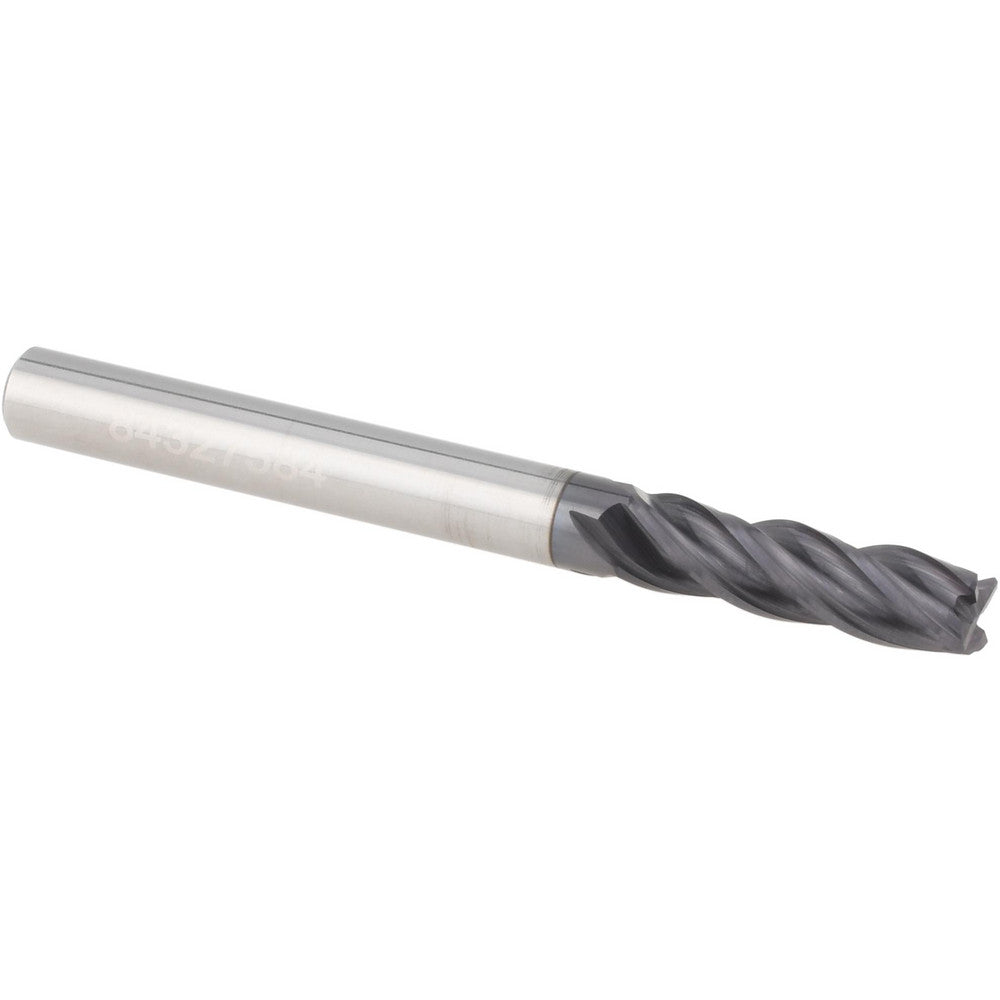 Accupro 95168562 Corner Chamfer End Mill 3/16" Dia, 5/8" LOC, 4 Flute, 0.0100" Chamfer Width, Solid Carbide
