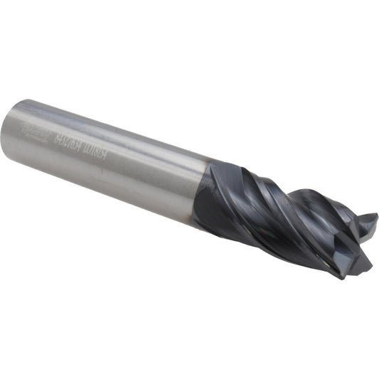 Accupro 95168585 Corner Chamfer End Mill 9/16" Dia, 1-1/8" LOC, 4 Flute, 0.0150" Chamfer Width, Solid Carbide