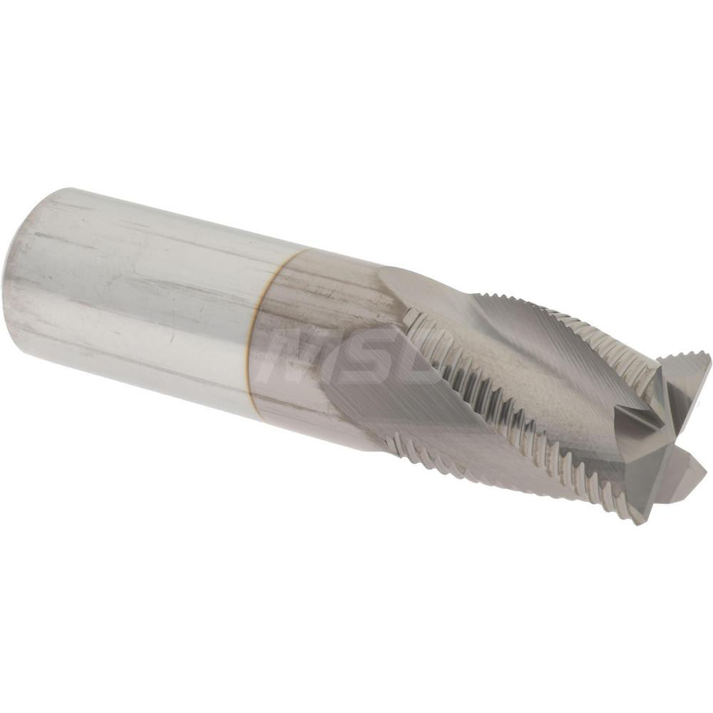 Accupro 2500121 Roughing End Mill 3/4" Dia, 4 Flutes, Single End, Solid Carbide