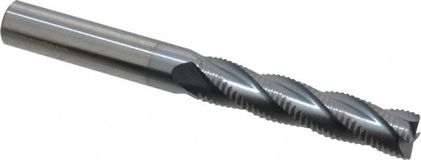 Accupro 2500146 Roughing End Mill 7/16" Dia, 4 Flutes, Single End, Solid Carbide