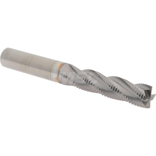 Accupro 2500071 Roughing End Mill 1/2" Dia, 4 Flutes, Single End, Solid Carbide