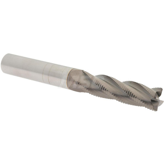 Accupro 2500127 Roughing End Mill 5/8" Dia, 4 Flutes, Single End, Solid Carbide