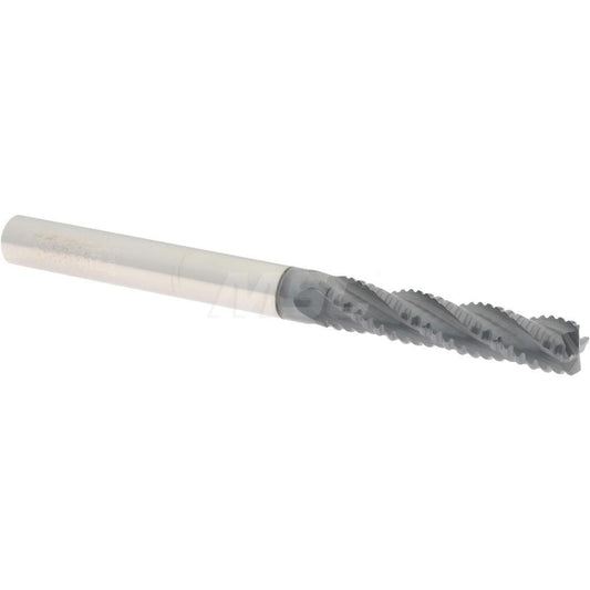 Accupro 2500069 Roughing End Mill 1/4" Dia, 4 Flutes, Single End, Solid Carbide