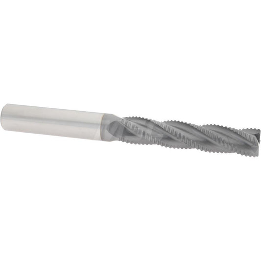 Accupro 2500124 Roughing End Mill 7/16" Dia, 4 Flutes, Single End, Solid Carbide