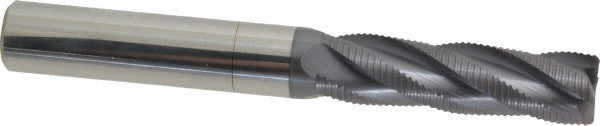 Accupro 2500072 Roughing End Mill 5/8" Dia, 4 Flutes, Single End, Solid Carbide