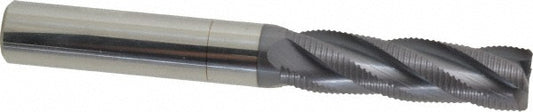 Accupro 2500072 Roughing End Mill 5/8" Dia, 4 Flutes, Single End, Solid Carbide