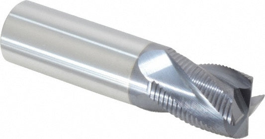 Accupro 2500080 Roughing End Mill 3/4" Dia, 4 Flutes, Single End, Solid Carbide