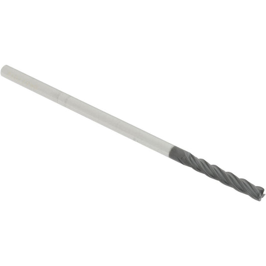 Accupro 95168488 Corner Chamfer End Mill 1/8" Dia, 3/4" LOC, 4 Flute, 0.0100" Chamfer Width, Solid Carbide