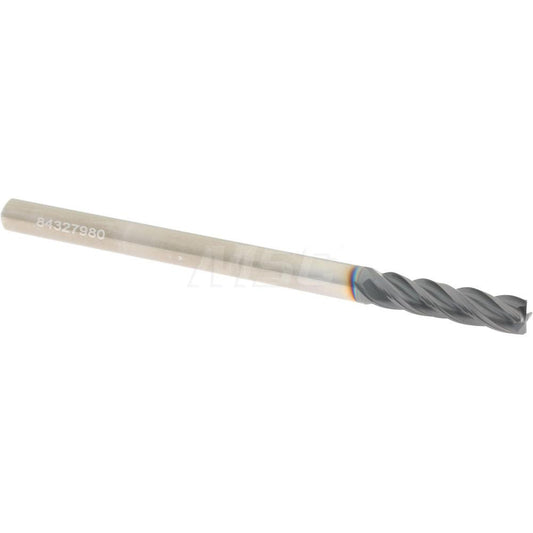 Accupro 95168336 Corner Chamfer End Mill 3/16" Dia, 3/4" LOC, 4 Flute, 0.0100" Chamfer Width, Solid Carbide