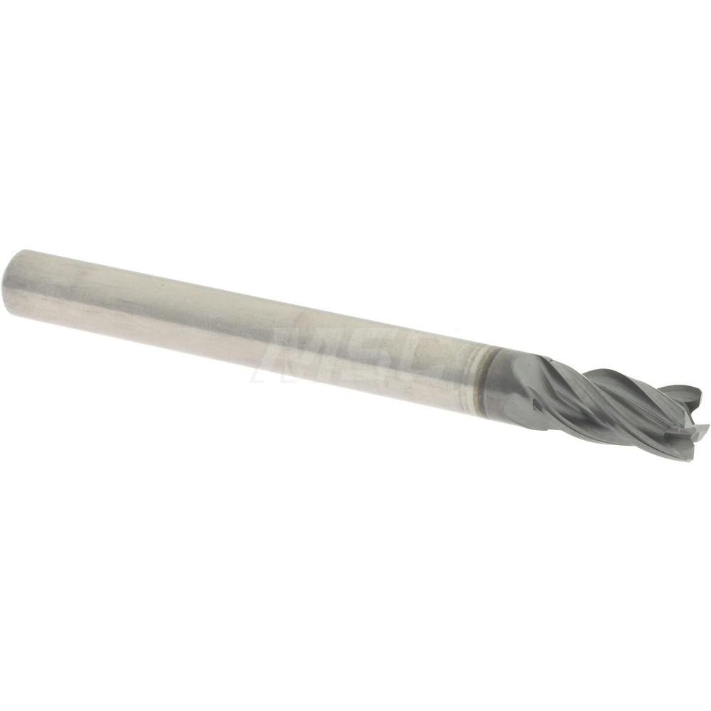 Accupro 95168337 Corner Chamfer End Mill 3/16" Dia, 3/8" LOC, 4 Flute, 0.0100" Chamfer Width, Solid Carbide