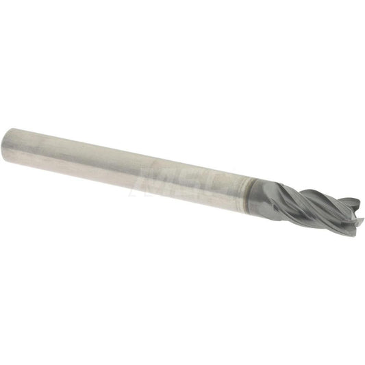 Accupro 95168337 Corner Chamfer End Mill 3/16" Dia, 3/8" LOC, 4 Flute, 0.0100" Chamfer Width, Solid Carbide